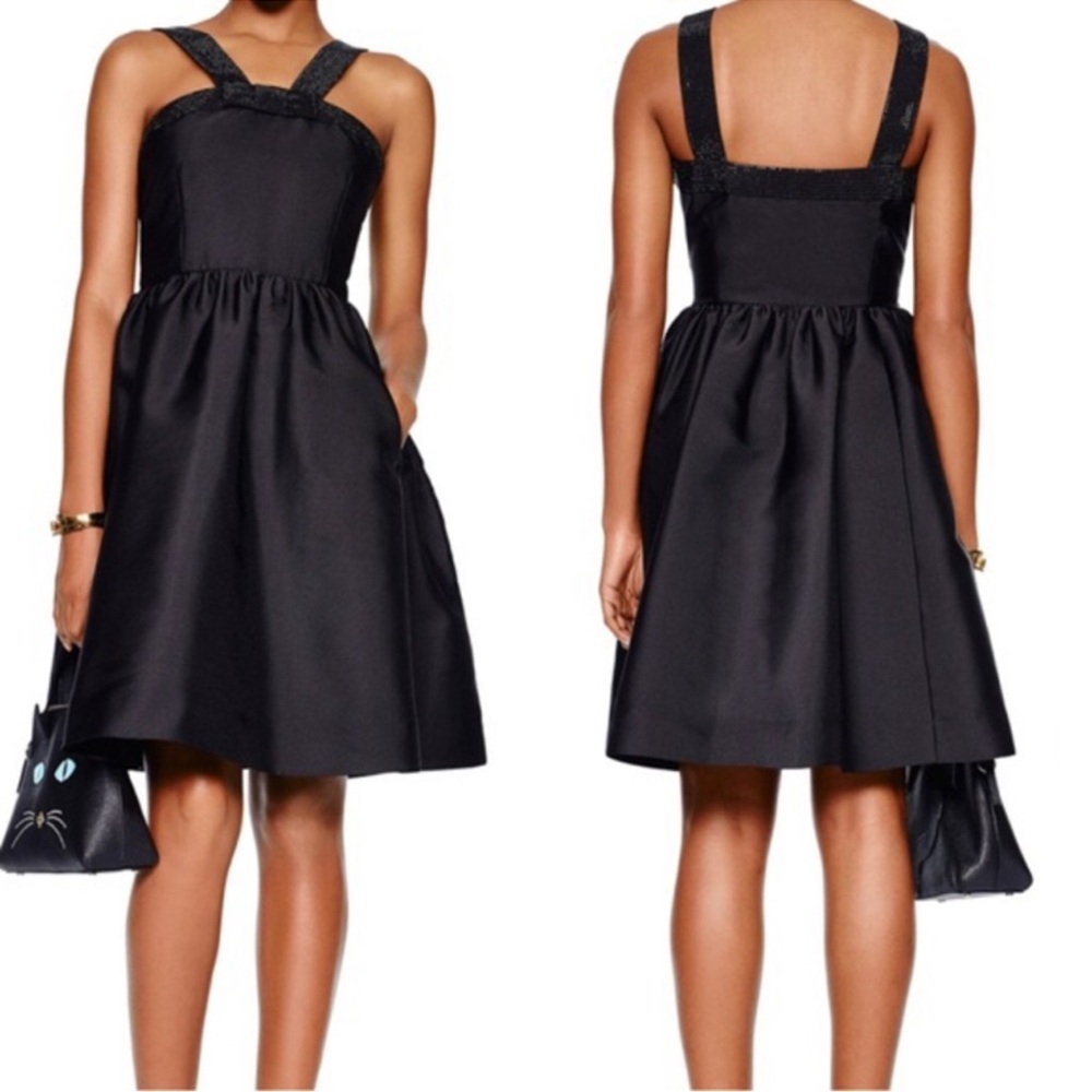 Kate Spade Elegant Black High Low Dress